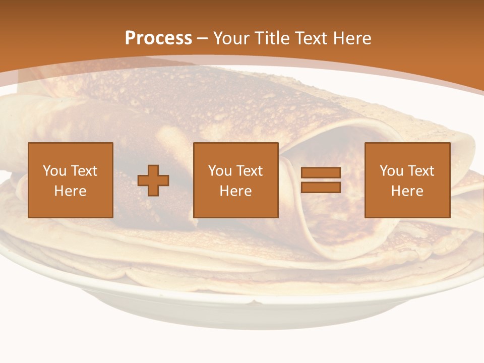 A Stack Of Pancakes On A Plate With Syrup PowerPoint Template