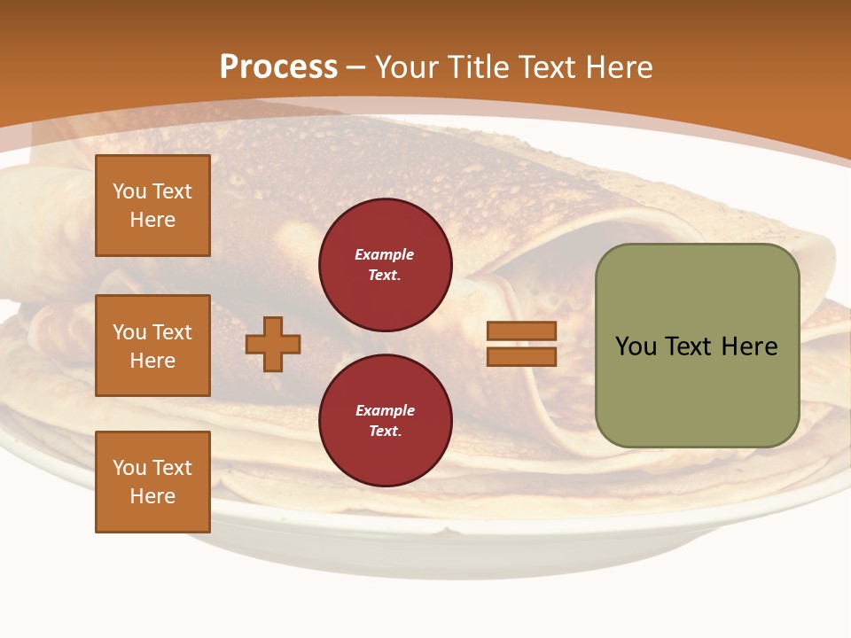 A Stack Of Pancakes On A Plate With Syrup PowerPoint Template