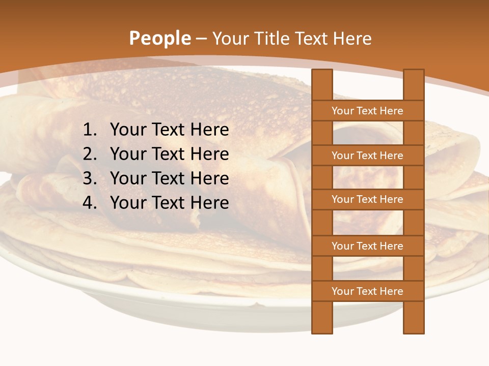 A Stack Of Pancakes On A Plate With Syrup PowerPoint Template