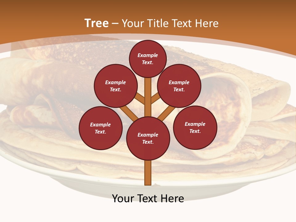 A Stack Of Pancakes On A Plate With Syrup PowerPoint Template