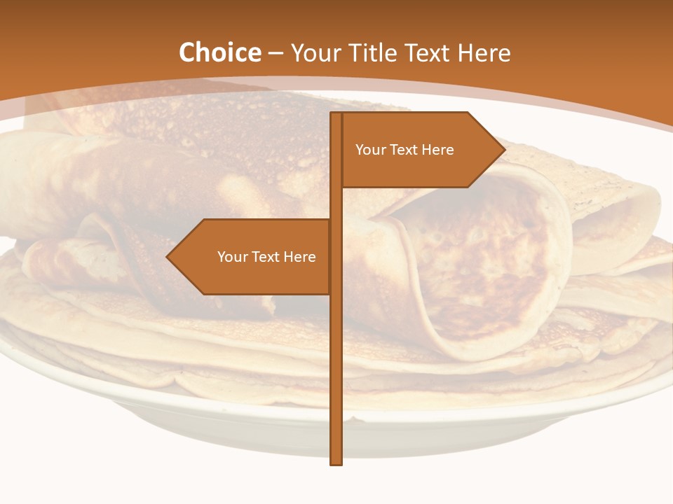 A Stack Of Pancakes On A Plate With Syrup PowerPoint Template