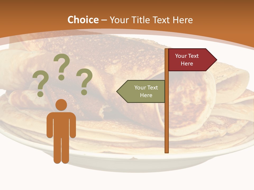 A Stack Of Pancakes On A Plate With Syrup PowerPoint Template