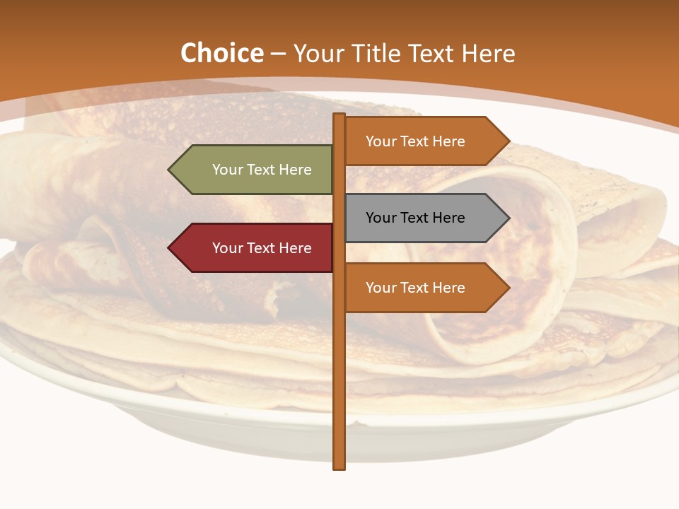A Stack Of Pancakes On A Plate With Syrup PowerPoint Template