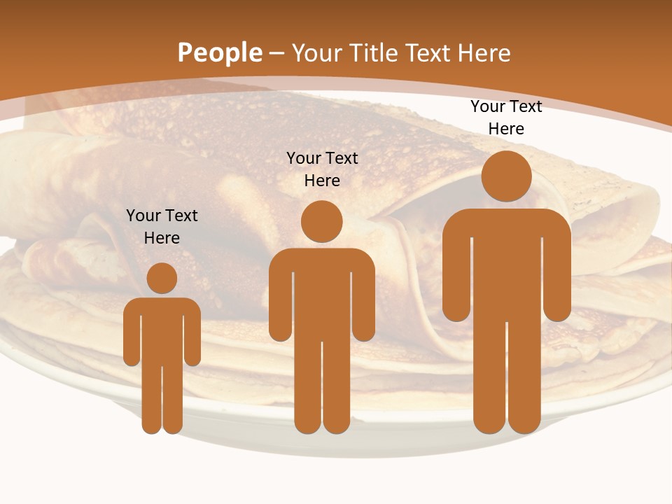 A Stack Of Pancakes On A Plate With Syrup PowerPoint Template