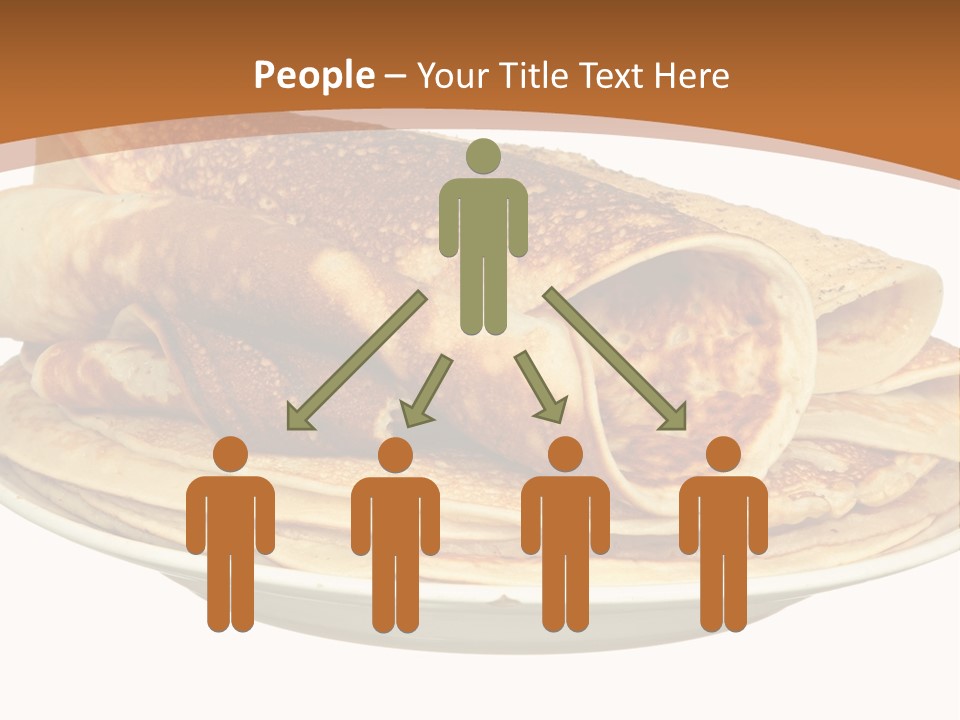 A Stack Of Pancakes On A Plate With Syrup PowerPoint Template