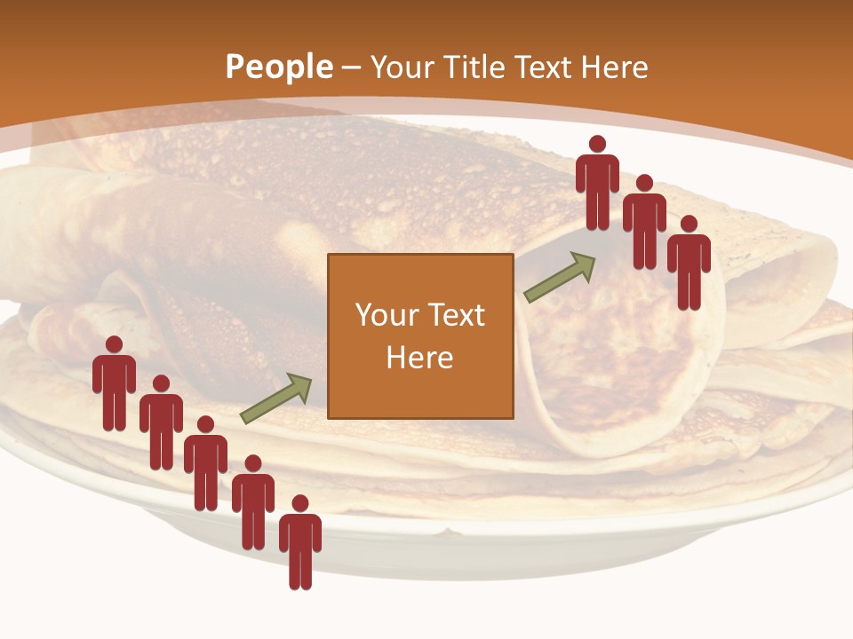 A Stack Of Pancakes On A Plate With Syrup PowerPoint Template