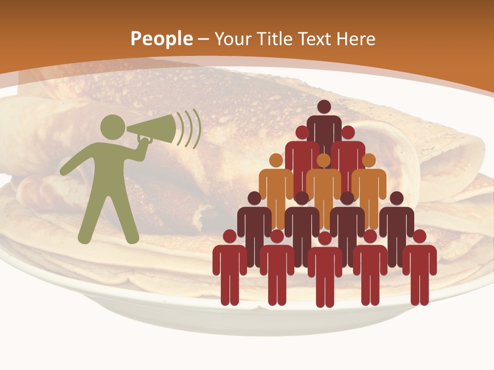 A Stack Of Pancakes On A Plate With Syrup PowerPoint Template