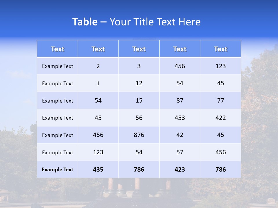 A Fountain With An Angel Statue On Top Of It PowerPoint Template