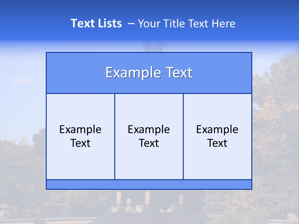A Fountain With An Angel Statue On Top Of It PowerPoint Template