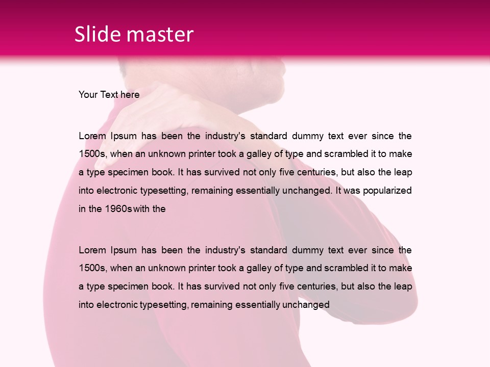 Tension Shoulder Stiff PowerPoint Template