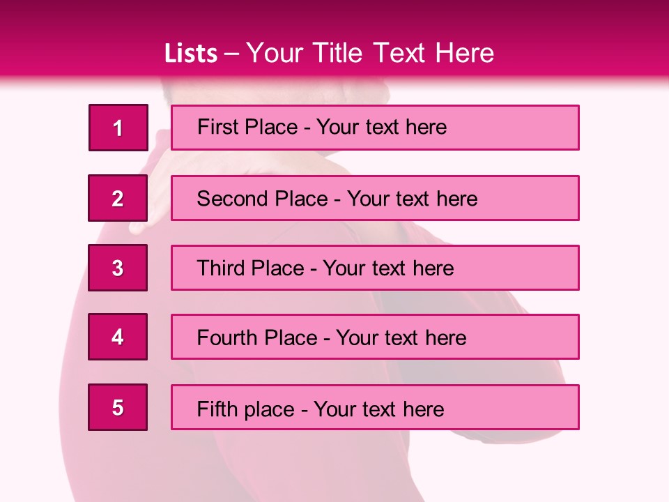 Tension Shoulder Stiff PowerPoint Template