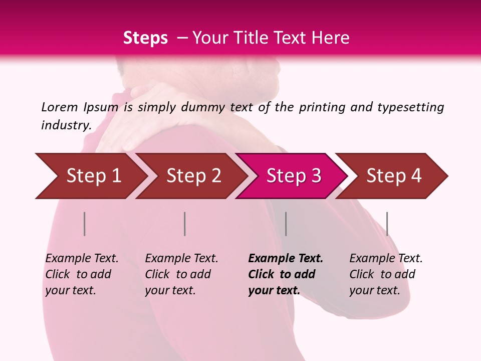 Tension Shoulder Stiff PowerPoint Template