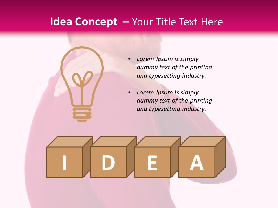 Tension Shoulder Stiff PowerPoint Template