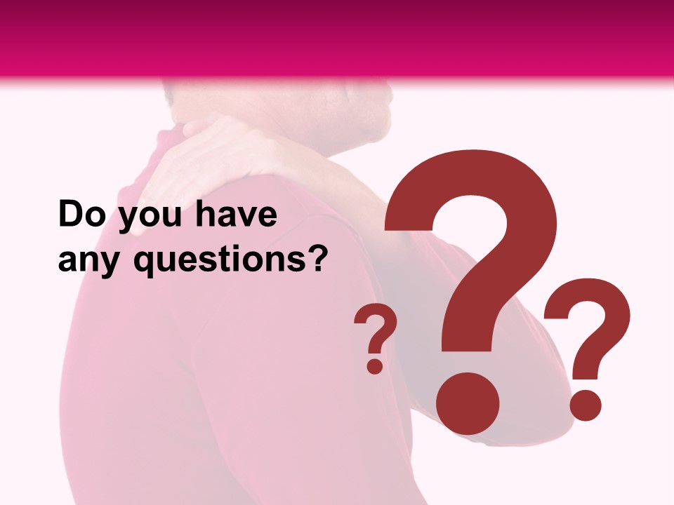 Tension Shoulder Stiff PowerPoint Template