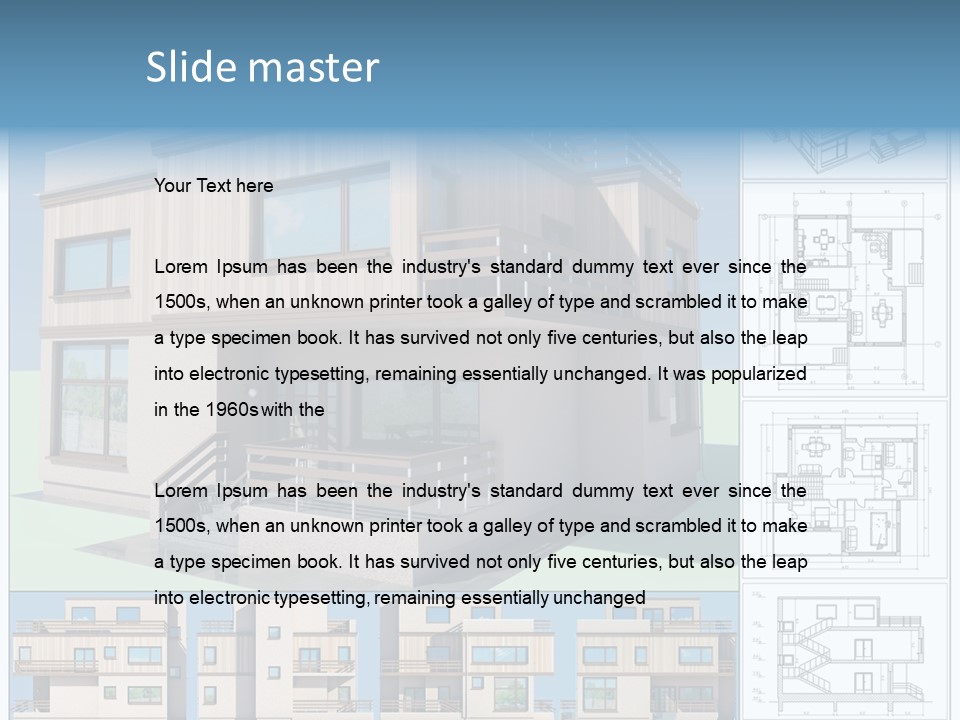 Home Project Rendered PowerPoint Template