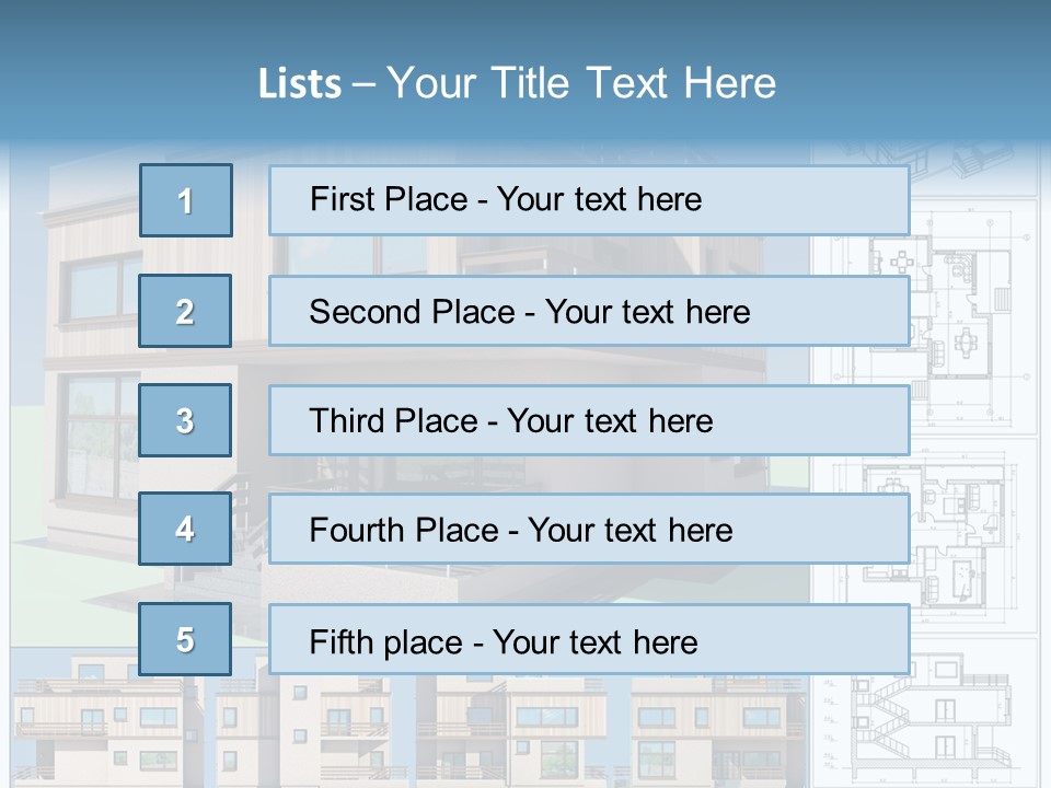 Home Project Rendered PowerPoint Template