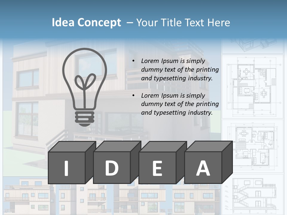 Home Project Rendered PowerPoint Template