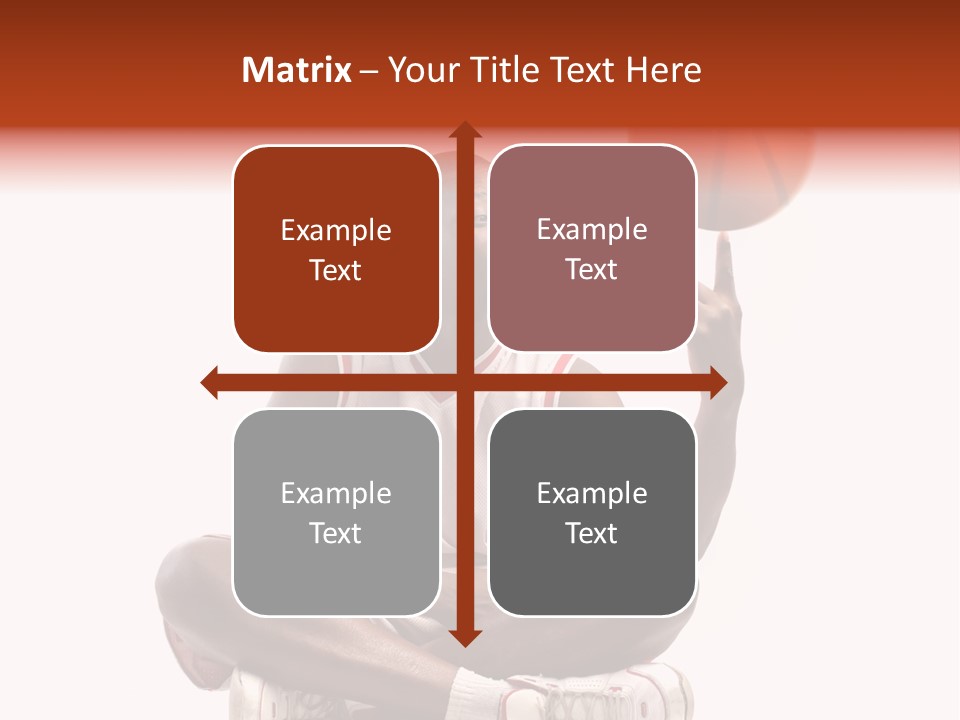 A Man Sitting On A Stool Holding A Basketball PowerPoint Template