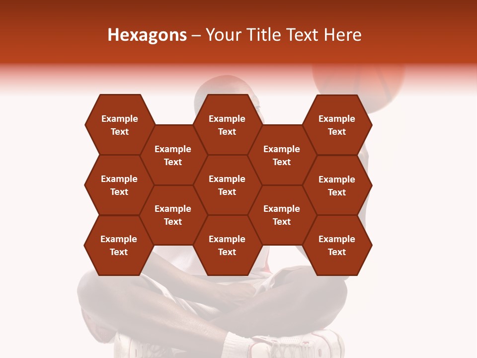 A Man Sitting On A Stool Holding A Basketball PowerPoint Template