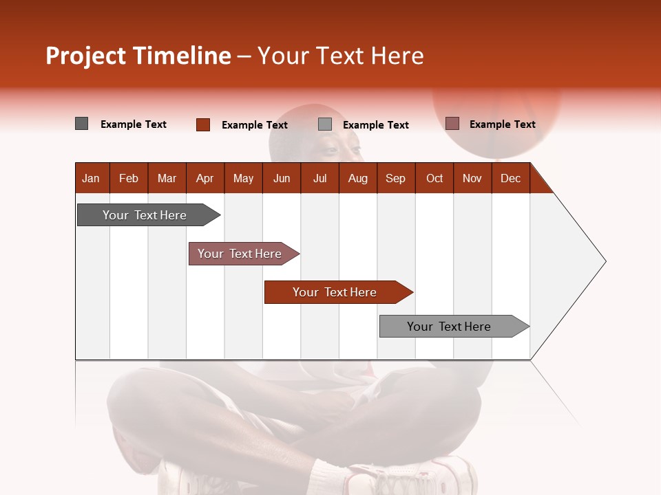 A Man Sitting On A Stool Holding A Basketball PowerPoint Template