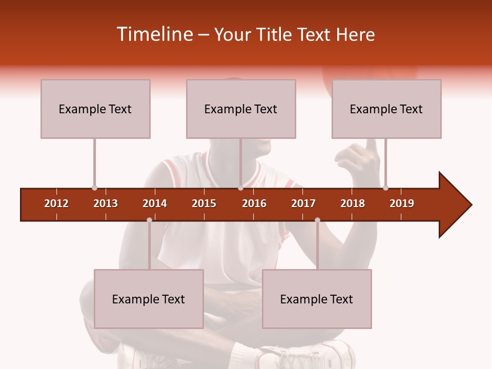 A Man Sitting On A Stool Holding A Basketball PowerPoint Template