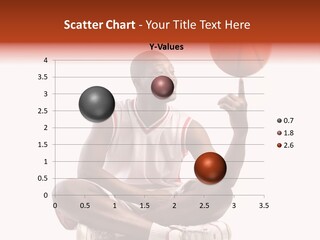 A Man Sitting On A Stool Holding A Basketball PowerPoint Template