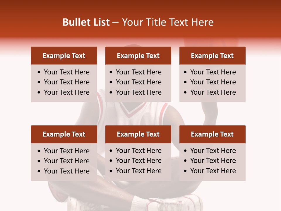 A Man Sitting On A Stool Holding A Basketball PowerPoint Template
