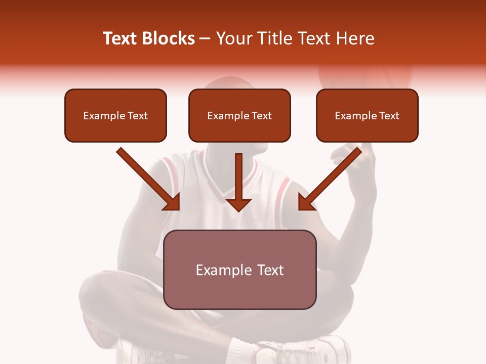 A Man Sitting On A Stool Holding A Basketball PowerPoint Template
