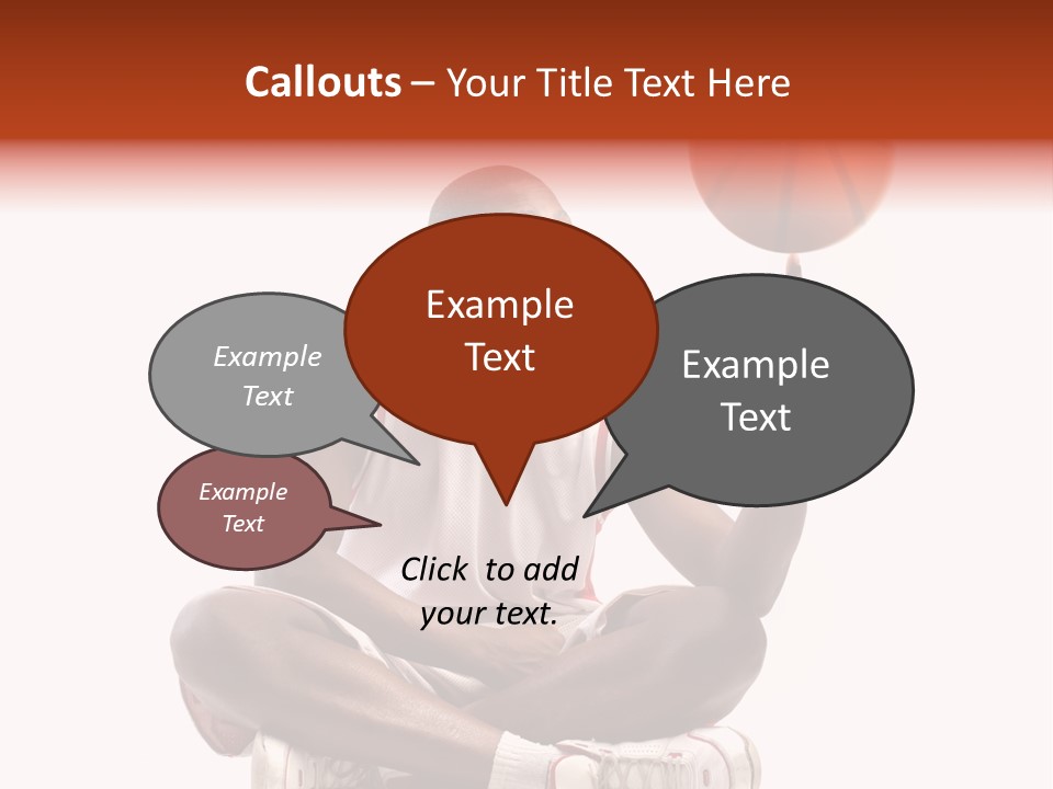 A Man Sitting On A Stool Holding A Basketball PowerPoint Template
