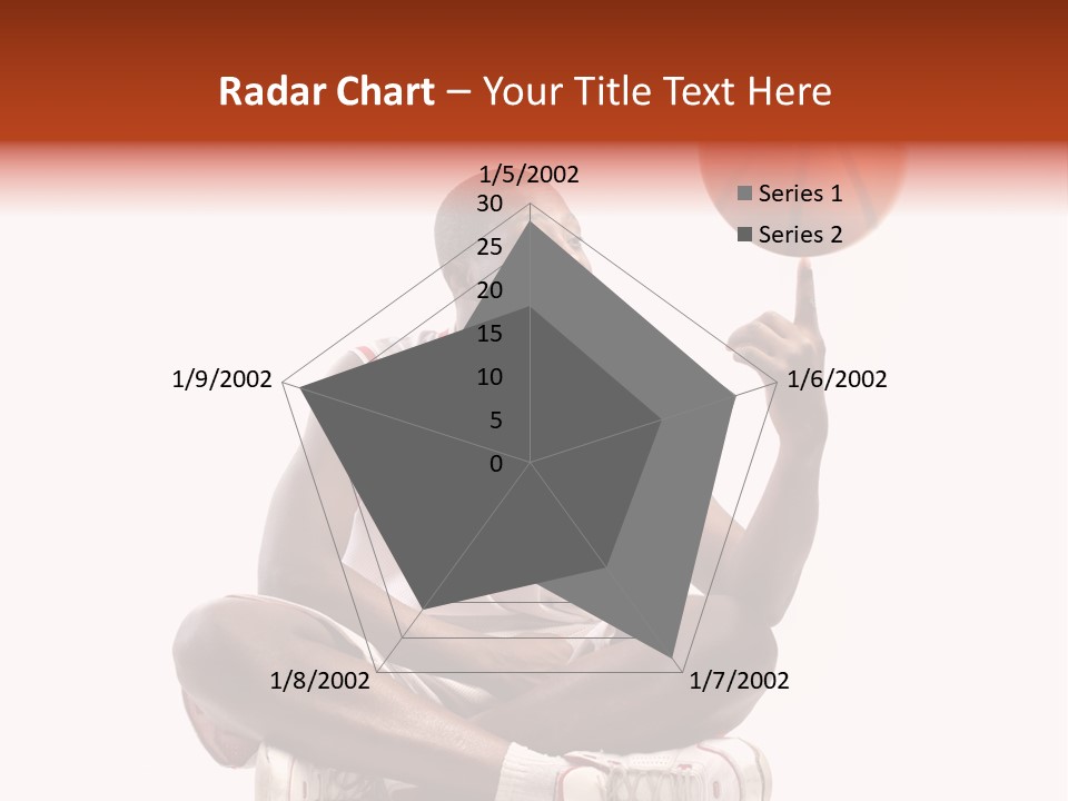 A Man Sitting On A Stool Holding A Basketball PowerPoint Template