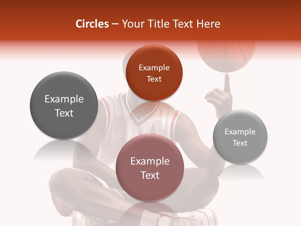 A Man Sitting On A Stool Holding A Basketball PowerPoint Template