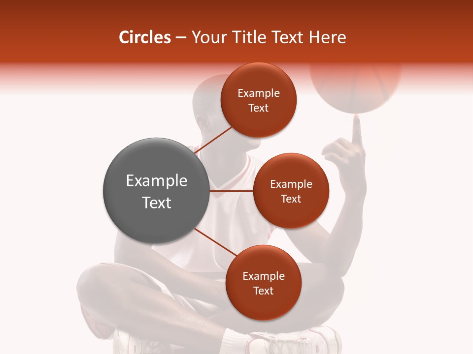 A Man Sitting On A Stool Holding A Basketball PowerPoint Template