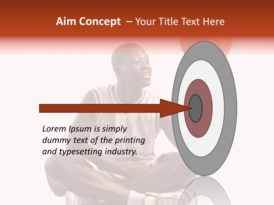 A Man Sitting On A Stool Holding A Basketball PowerPoint Template