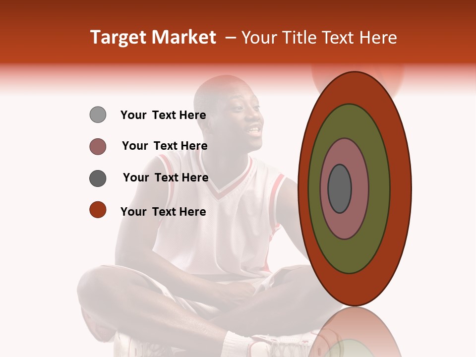 A Man Sitting On A Stool Holding A Basketball PowerPoint Template