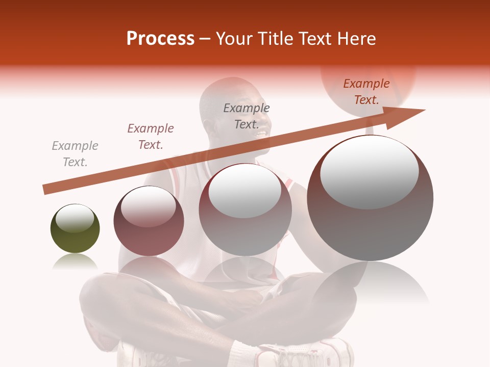 A Man Sitting On A Stool Holding A Basketball PowerPoint Template