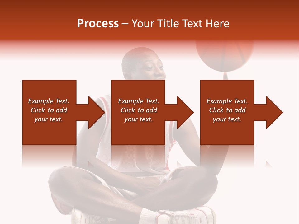 A Man Sitting On A Stool Holding A Basketball PowerPoint Template