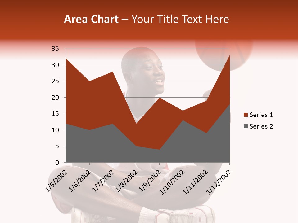 A Man Sitting On A Stool Holding A Basketball PowerPoint Template