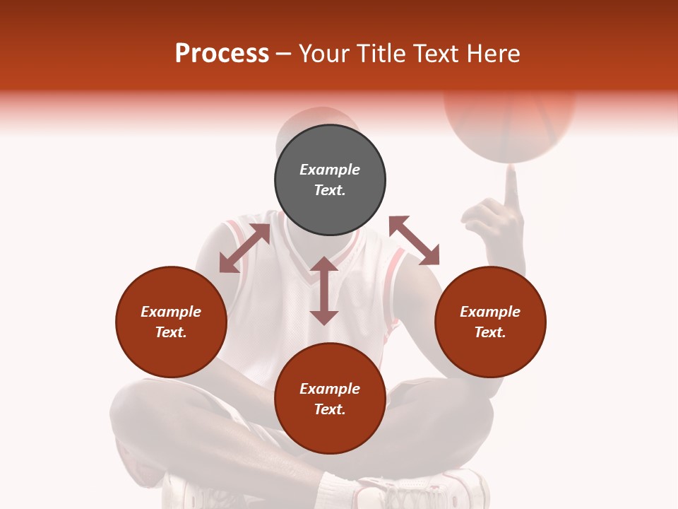 A Man Sitting On A Stool Holding A Basketball PowerPoint Template