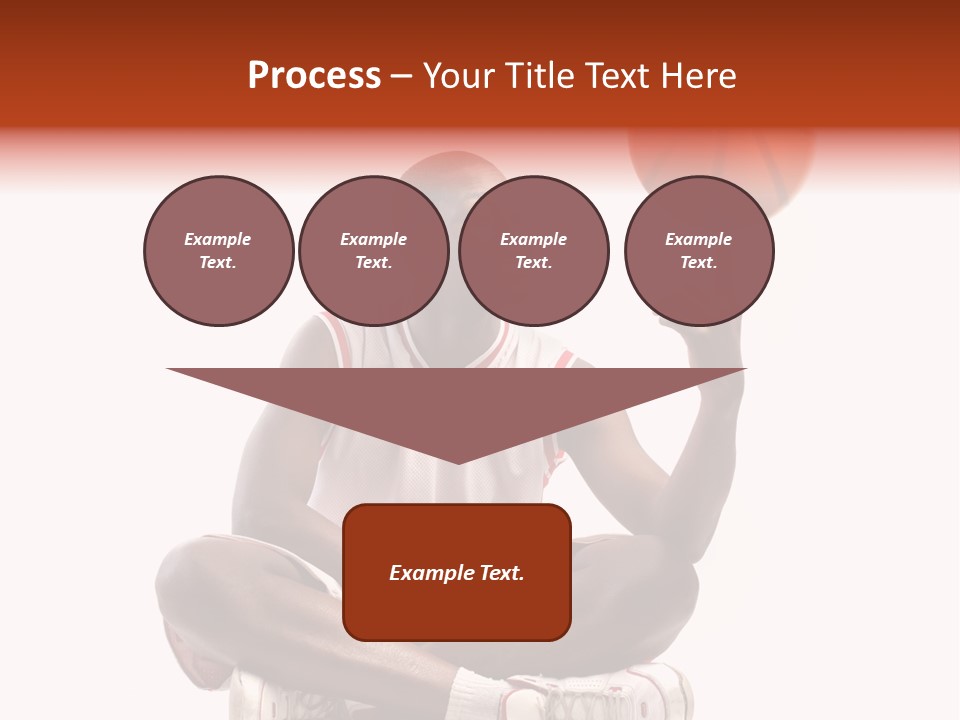 A Man Sitting On A Stool Holding A Basketball PowerPoint Template