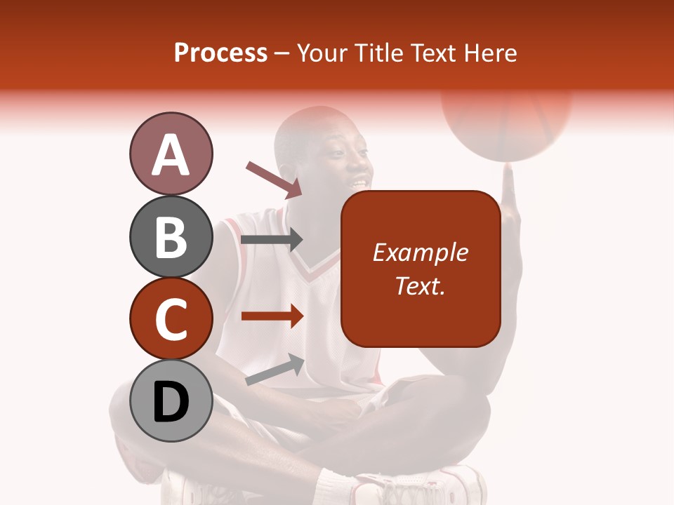 A Man Sitting On A Stool Holding A Basketball PowerPoint Template