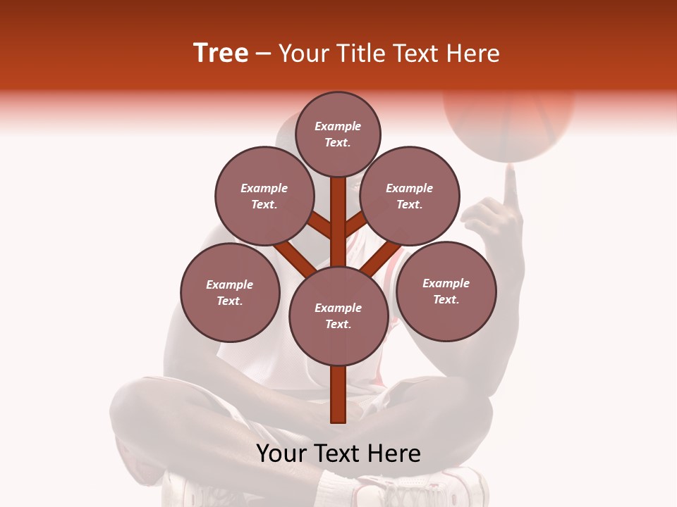 A Man Sitting On A Stool Holding A Basketball PowerPoint Template