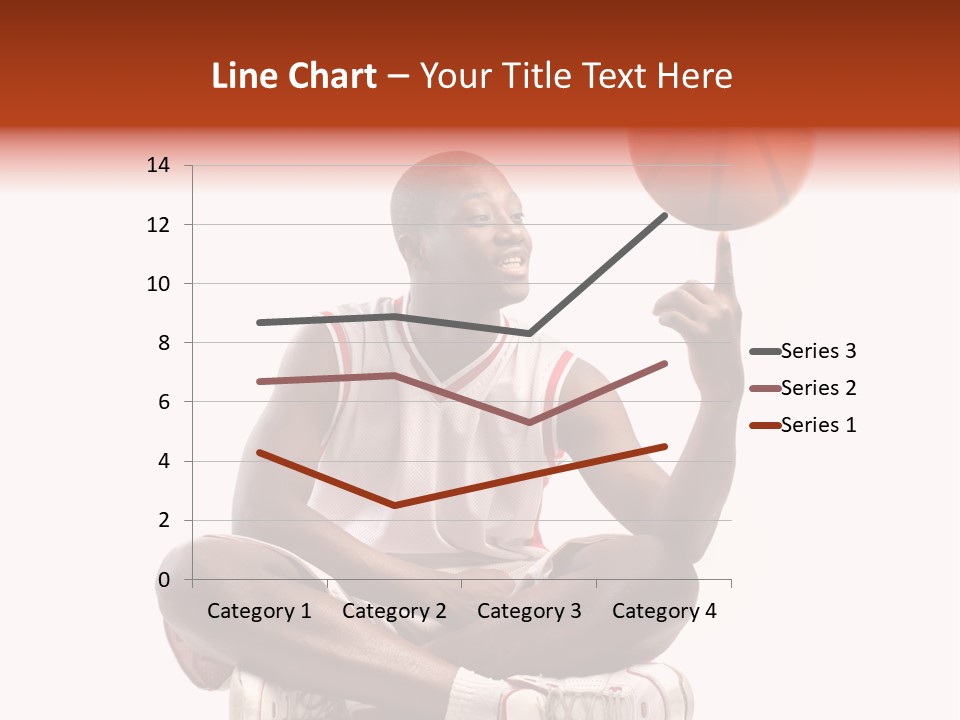 A Man Sitting On A Stool Holding A Basketball PowerPoint Template