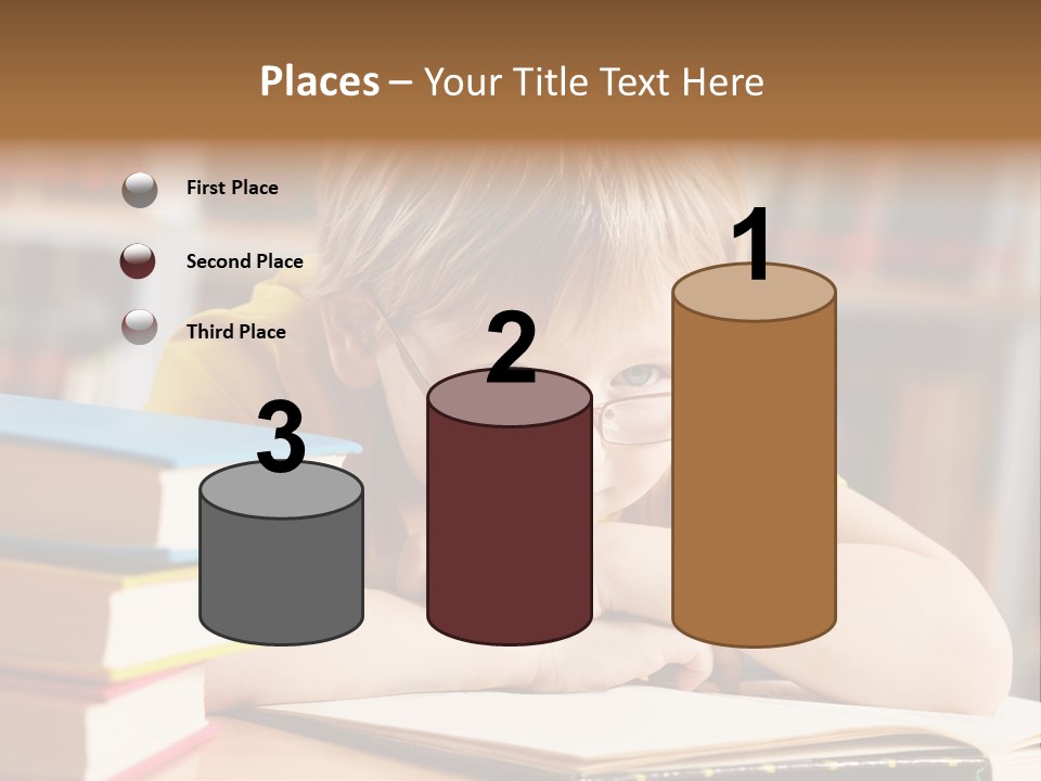 Study Pupil Lad PowerPoint Template