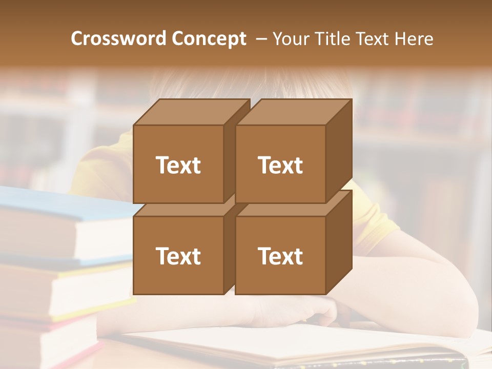 Study Pupil Lad PowerPoint Template