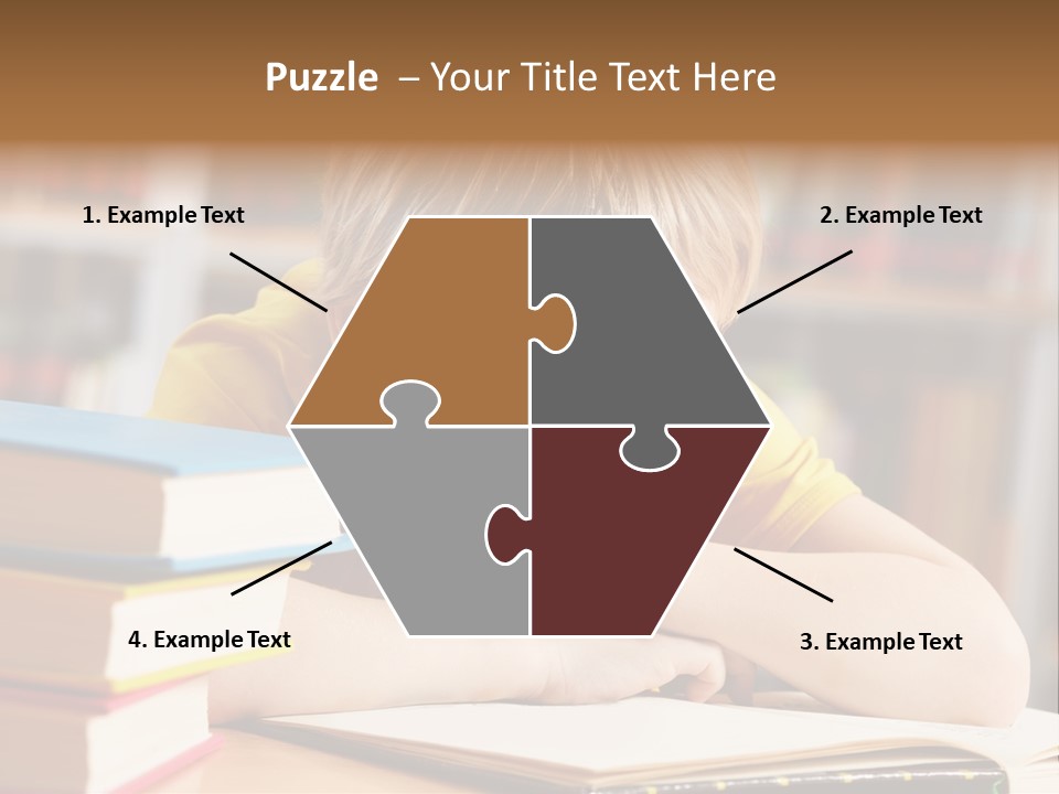 Study Pupil Lad PowerPoint Template