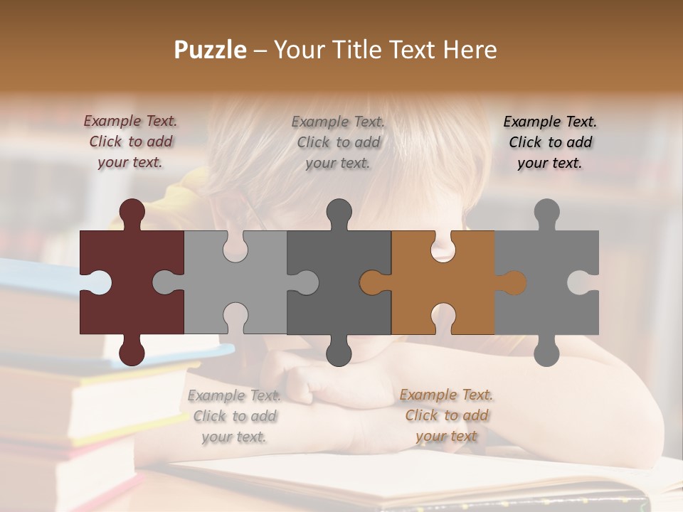 Study Pupil Lad PowerPoint Template