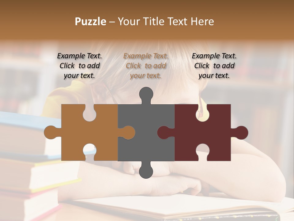 Study Pupil Lad PowerPoint Template