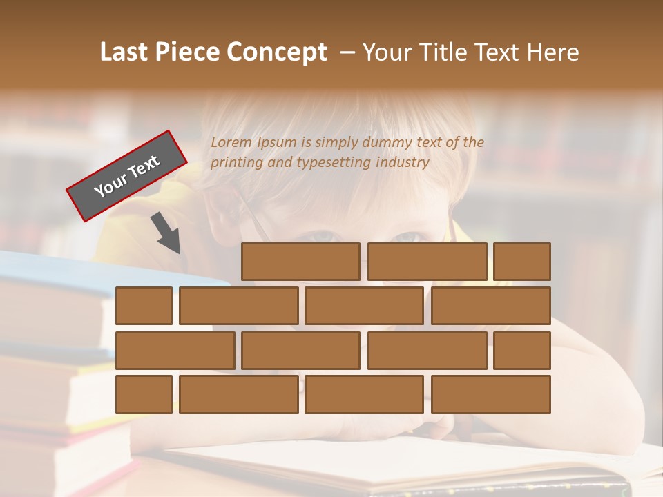 Study Pupil Lad PowerPoint Template