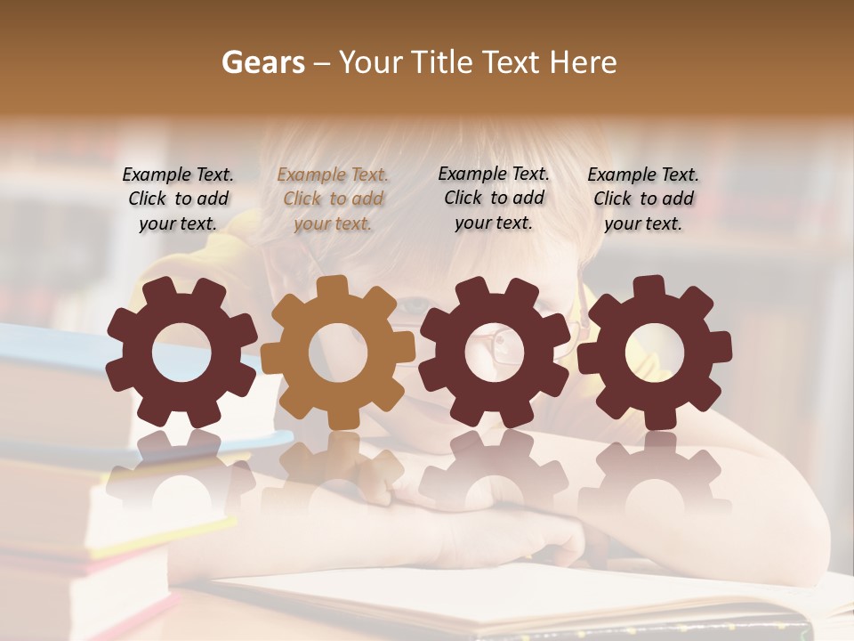 Study Pupil Lad PowerPoint Template