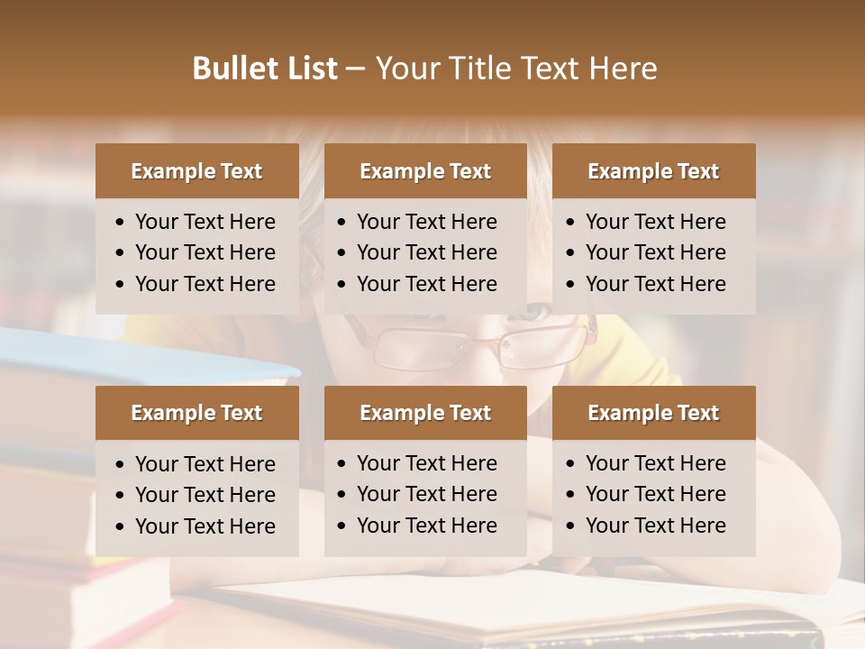 Study Pupil Lad PowerPoint Template